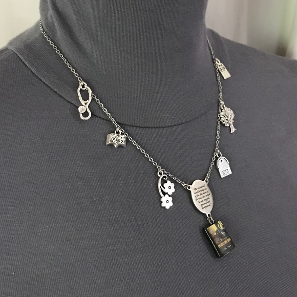 Fathers and Sons by Ivan Turgenev Handmade Russian Literature Necklace, Book - Picture 10 of 16